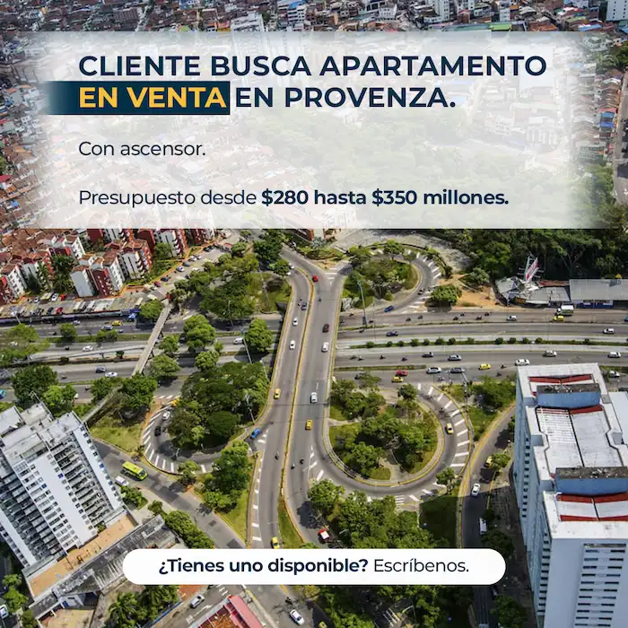 Cliente busca apartamento en venta en Provenza